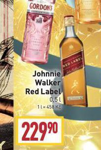 Billa Johnnie walker red label nabídka