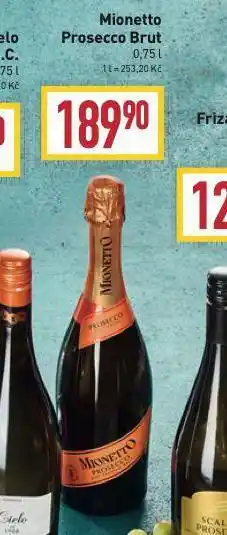 Billa Mionetto prosecco brut nabídka