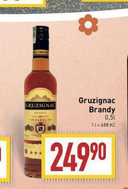Billa Gruzignac brandy nabídka