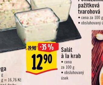Albert Salát á la krab nabídka