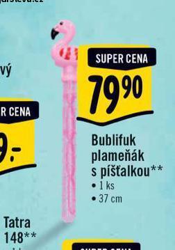 Albert Bublifuk plameňák s píšťalkou nabídka