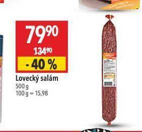 Globus Lovecký salám nabídka