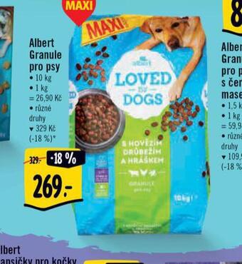 Albert Albert granule pro psy nabídka