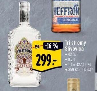 Albert Tri stromy slivovica nabídka