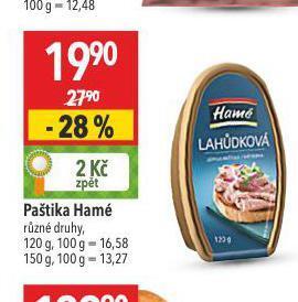 Globus Paštika hamé nabídka