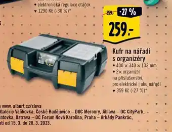 Kufr na nářadí s organizéry