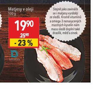 Globus Matjesy v oleji nabídka