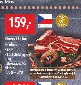 Globus Hovězí žebro nabídka
