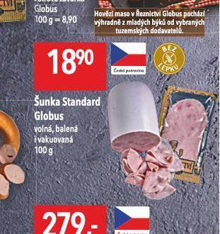 Globus Šunka standard nabídka