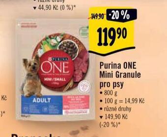 Albert Purina one mini granule pro psy nabídka