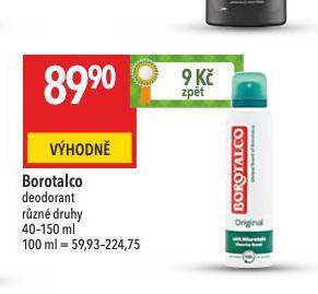 Globus Borotalco deodorant nabídka