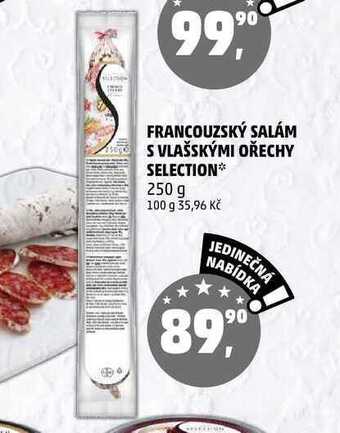 Penny Market Francouzský salám s vlašskými ořechy selection, 250 g nabídka