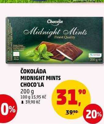 Penny Market Čokoláda midnight mints choco'la, 200 g nabídka