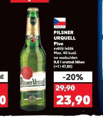 Kaufland Pivo pilsner urquell nabídka