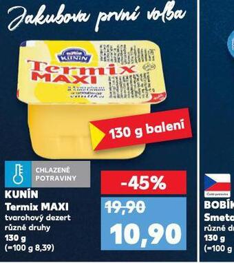 Kaufland Kunín termix maxi nabídka