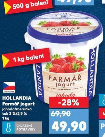 Kaufland Hollandia farmář jogurt nabídka