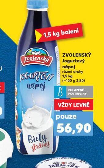 Kaufland Zvolenský jogurtový nápoj nabídka