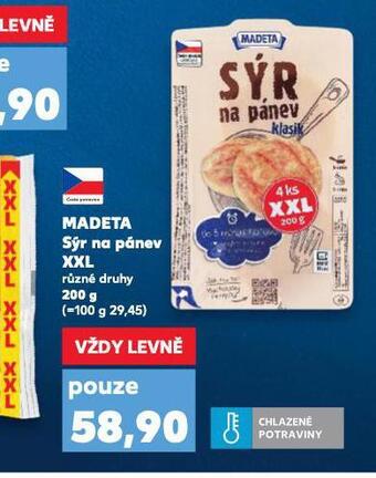 Kaufland Madeta sýr na pánev xxl nabídka