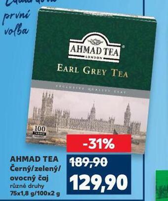 Kaufland Ahmad tea čaj nabídka
