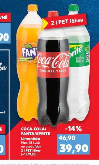 Kaufland Coca cola, fanta, sprite nabídka