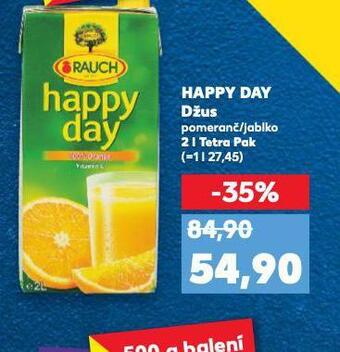 Kaufland Happy day džus nabídka
