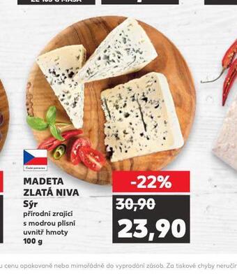 Kaufland Madeta zlatá niva sýr nabídka