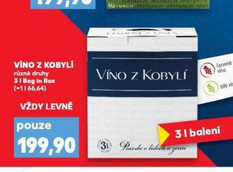 Kaufland Víno z kobylí nabídka