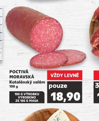Kaufland Poctivá moravská katalánský salám nabídka