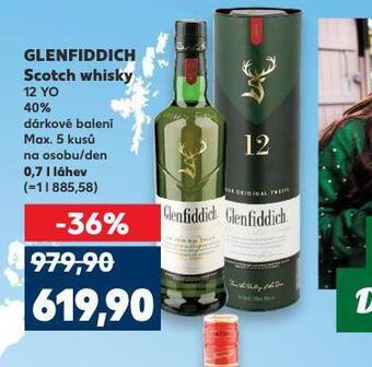 Kaufland Glenfiddich scotch whisky nabídka