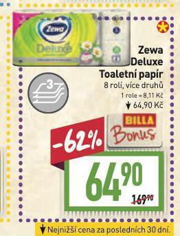 Billa Zewa toaletní papír nabídka