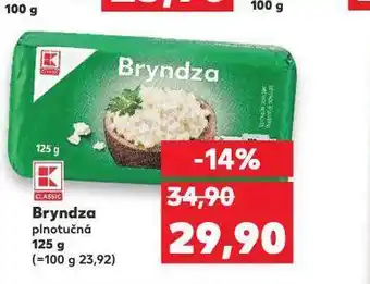 Kaufland Bryndza plnotučná nabídka