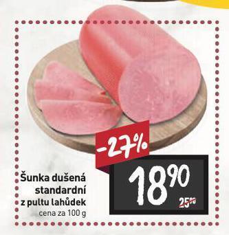 Billa Šunka dušená nabídka