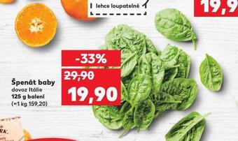 Kaufland Špenát baby nabídka
