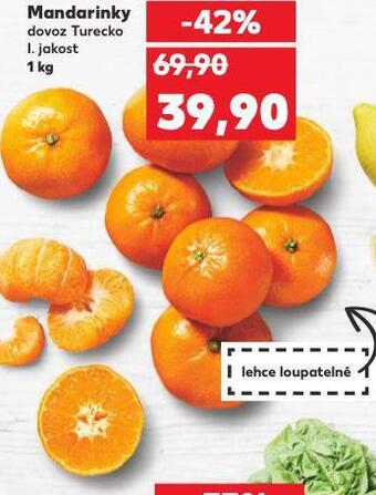 Kaufland Mandarinky nabídka
