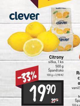 Billa Citrony nabídka