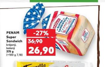 Kaufland Penam super sandwich nabídka