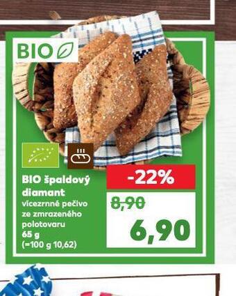 Kaufland Bio špaldový diamant nabídka