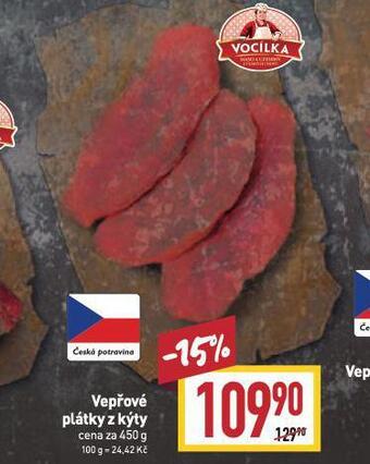 Billa Vepřové plátky z kýty nabídka