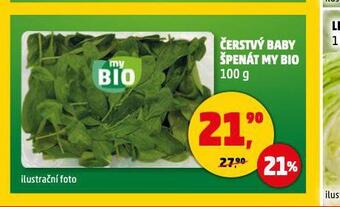 Penny Market Čerstvý baby špenát nabídka