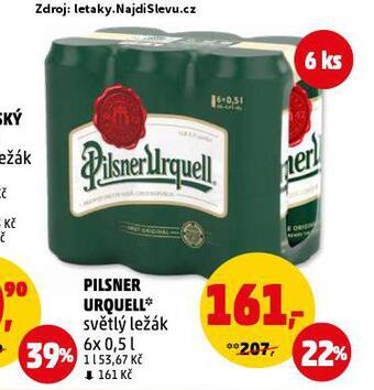 Penny Market Pivo pilsner urquell nabídka