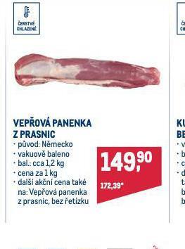 Makro Vepřová panenka z prasnic nabídka