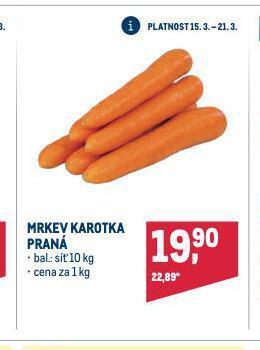Makro Mrkev karotka nabídka