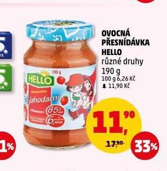 Penny Market Ovocná přesnídávka hello nabídka