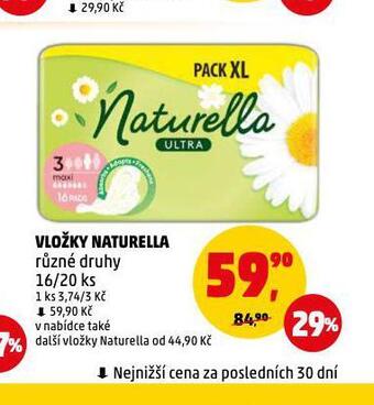 Penny Market Vložky naturella nabídka