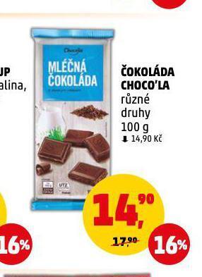 Penny Market Čokoláda choco'la nabídka