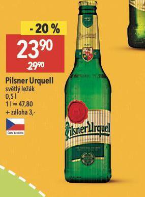 Globus Pivo pilsner urquell nabídka