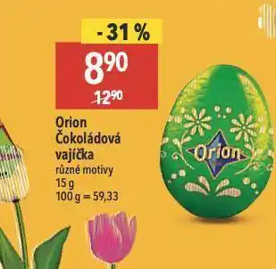 Globus Orion čokoládová vajíčka nabídka