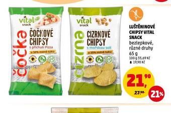 Penny Market Luštěninové chipsy vital snack nabídka