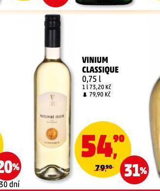 Penny Market Vinium classique nabídka