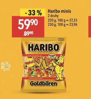 Globus Haribo minis nabídka
